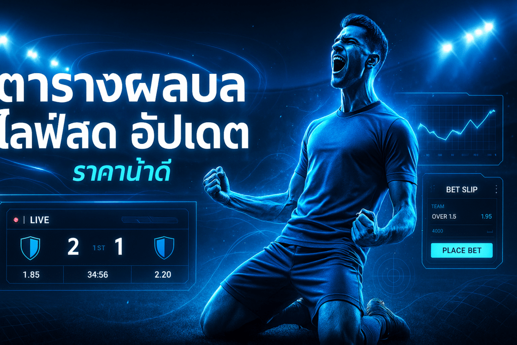 ตารางผลบอล ไลฟ์สด อัปเดต